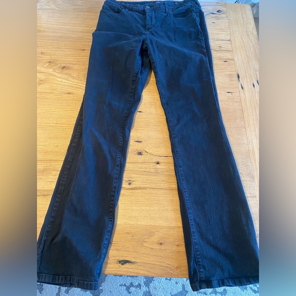 NYDJ Straight Leg Denim Jeans Blue‎ Dark Wash Women’s 12 Preloved